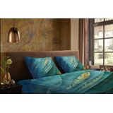 Dekbedovertrek Neva - Blauw - Microvezel - Dessin: Veren