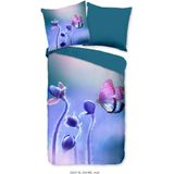 Dekbedovertrek Davine - Meerkleurig Microvezel - Dessin: Bloemen, Dieren, Natuur