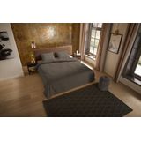 Dekbedovertrek - Taupe - Pure - Dekbed-Discounter.nl - Tweepersoons 200x200 cm - Microvezel - Effen
