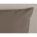 Dekbedovertrek - Taupe - Pure - Dekbed-Discounter.nl - Tweepersoons 200x200 cm - Microvezel - Effen