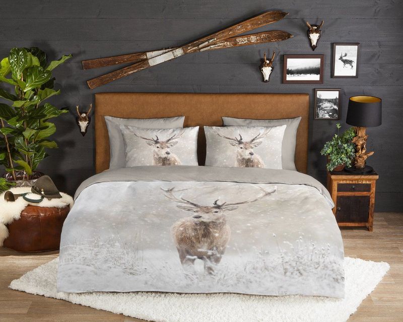 Dekbedovertrek - Wit - Katoen - 140x200 cm