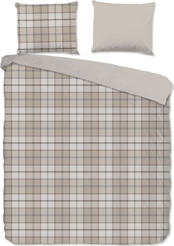 Dekbedovertrek - Grijs - Katoen - Eenpersoons