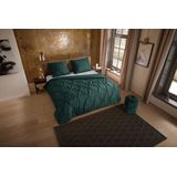 Dekbedovertrek - Blauw - Katoen - 200x200 cm