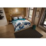 Dekbedovertrek Zari - Blauw - Microvezel - Dessin: Dieren