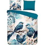 Dekbedovertrek Zari - Blauw - Microvezel - Dessin: Dieren