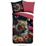 Dekbedovertrek Borra - Meerkleurig - Microvezel - Dieren - Eenpersoons 140x200 Cm