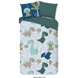 Kinderdekbed zonder overtrek Dino's - eenpersoons - 140x200 + 60x70 cm