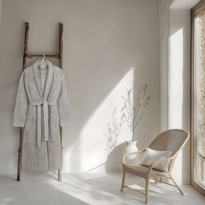 HIP - Badjas - Zilver - Katoen - Badstof