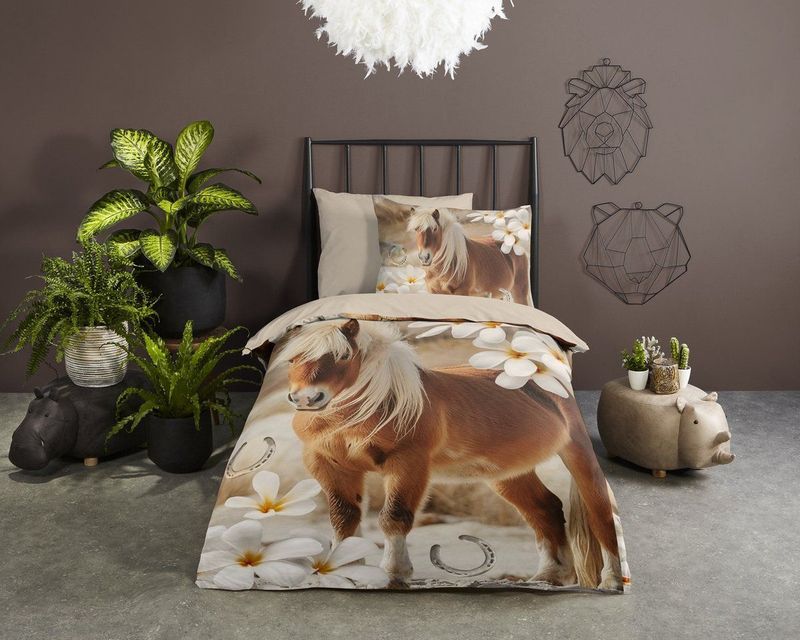 Pure - Fabi - Dekbedovertrek - Zand - 100% Polyester - Inclusief Kussensloop