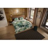 Pure - Tropische Bloei - Dekbedovertrek - Groen - 100% Microvezel - Inclusief Kussenslopen