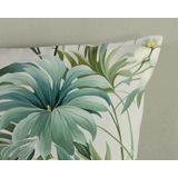 Pure - Tropische Bloei - Dekbedovertrek - Groen - 100% Microvezel - Inclusief Kussenslopen