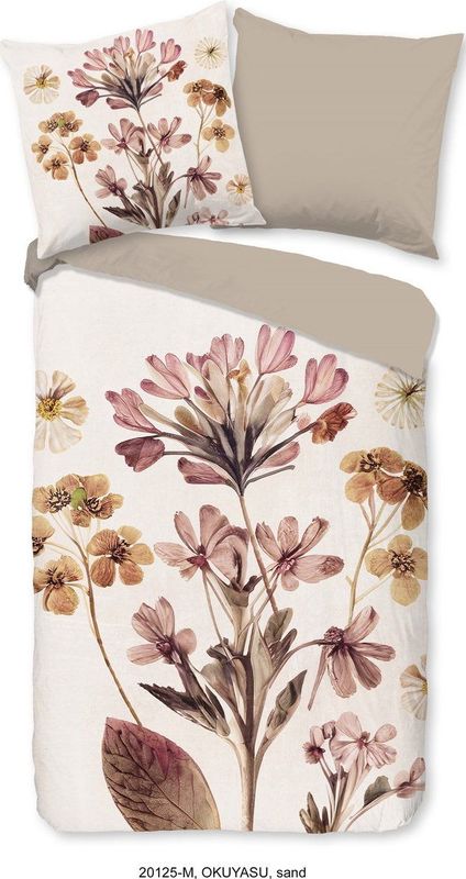 Dekbedovertrek Okuyasu - Meerkleurig - Microvezel - Bloemen Dessin