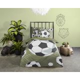 Dekbedovertrek - Katoen - Grijs - Eenpersoons