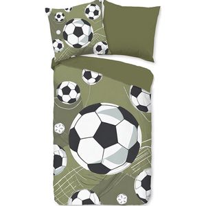 Dekbedovertrek - Katoen - Grijs - Eenpersoons