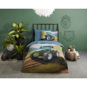KGOSAUO 3D Tractor-beddengoed, Oostenrijks dekbedovertrek, 140 x 200 cm 70 x 90 cm, voor jongens, omkeerbaar beddengoed, zachte microvezel, met ritssluiting KGOSAUO 3D Tractor-beddengoed, Oostenrijks dekbedovertrek, 140 x 200 cm 70 x 90 cm, voor jongens, omkeerbaar beddengoed, zachte microvezel, met ritssluiting