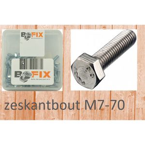 Bofix Zeskant Bout M7 X 70 Mm Verzinkt 12 Stuks (217770)