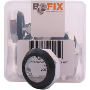 Bofix Kugelkopf ø22.2mm obere Mutter offen chrom (6St.)