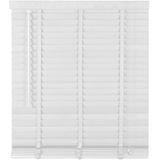 Woonexpress - Houten Jaloezie - Wit - Raamdecoratie - Lamelbreedte 50 mm