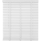 Woonexpress - Houten Jaloezie - Wit - Raamdecoratie - Lamelbreedte 50 mm