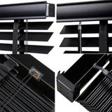 Woonexpress - Houten Jaloezie - Zwart - Raamdecoratie - Lamelbreedte 50 mm