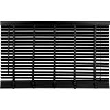 Houten Jaloezie - Zwart - 180x130 cm - Raamdecoratie - Lamelbreedte 50 mm - Inclusief Bedieningskoord en Draaistang