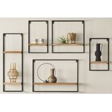 Wandrek - Hout - Zwart - Modern Design