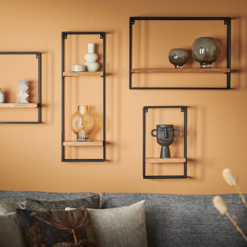 Wandrek - Hout - Zwart - Modern Design