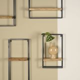 Wandrek - Hout - Zwart