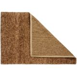 Vloerkleed Shaggy Deluxe - Bruin - 160x230 cm - Hoogpolig - Handgeknoopt