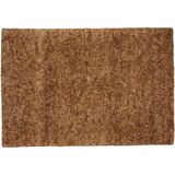 Vloerkleed Shaggy Deluxe - Bruin - 160x230 cm - Hoogpolig - Handgeknoopt