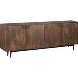 Woonexpress Dressoir York - Mangohout - Bruin - 180 x 75 x 40 cm (BxHxD)