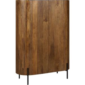 Bogen - Wandkast - Bruin - Mango Hout