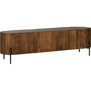 Woonexpress TV-meubel Bogen - Mango hout - Bruin - 180x52x40 cm (BxHxD)