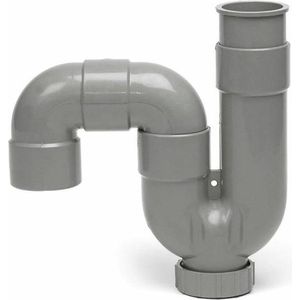 Universeel-sifon PVC 40mm grijs neutrale verpakking