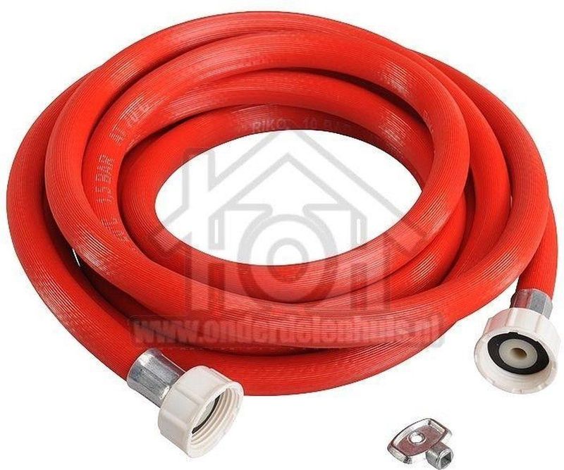 Vulslangset rood + 3/4 wartels recht compleet 350 cm