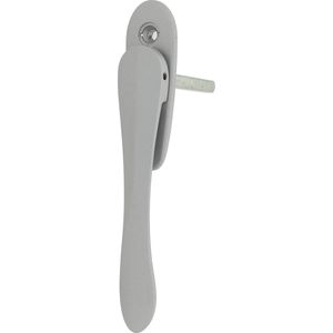 Raamkruk Compa, extreem platte uitvoering van 15mm, met stift 7x70mm, zilver grijs