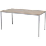 Schaffenburg - Domino Basic - Vergadertafel - Lindberg-Eiken - Aluminium Frame - 160 x 80 cm