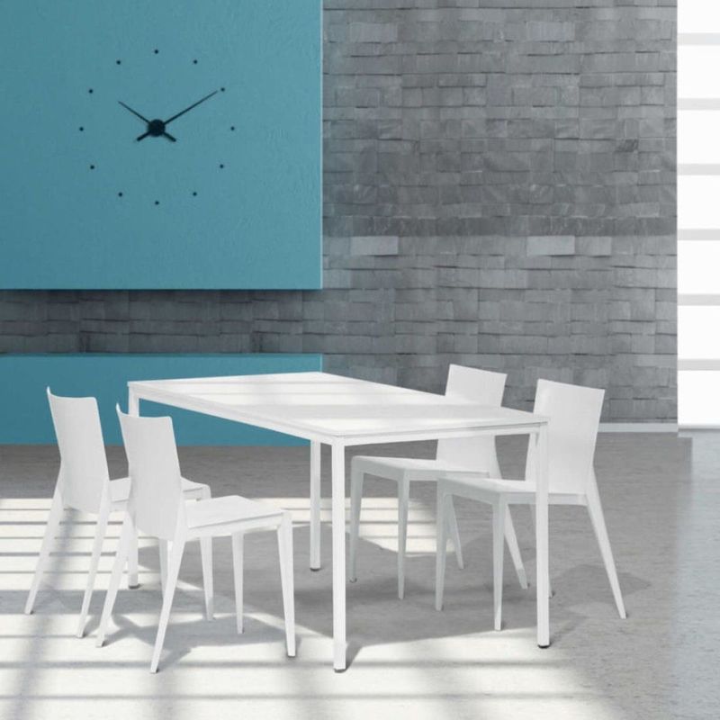 Schaffenburg - Domino Basic - Vergadertafel - Lindberg-Eiken - Aluminium Frame - 160 x 80 cm