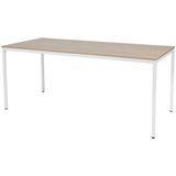 Schaffenburg - Domino Basic - Vergadertafel - Wit Frame - Kersen Blad - 180 x 80 cm