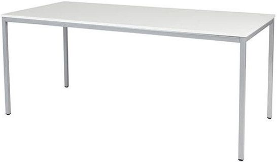 Schaffenburg - Domino Basic - Vergadertafel - Krijtwit - Aluminium Frame - 180 x 80 cm