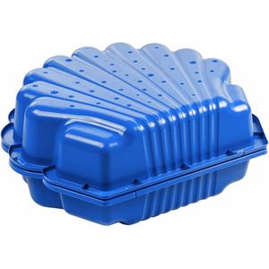 Zandbak schelp blauw 2-delig88 x 77cm x 36 cm SwingKing Zandbak / waterbak met deksel