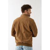 Donders 1860 Lederen jack Bruin Varcity Suède Lumber Jacket 52439.3/310