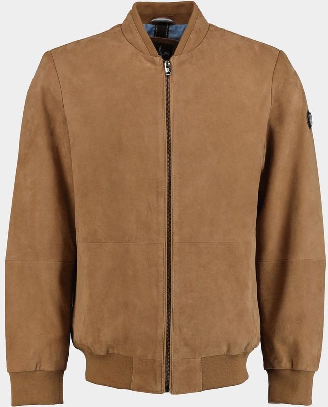 Donders 1860 Lederen jack Bruin Varcity Suède Lumber Jacket 52439.3/310