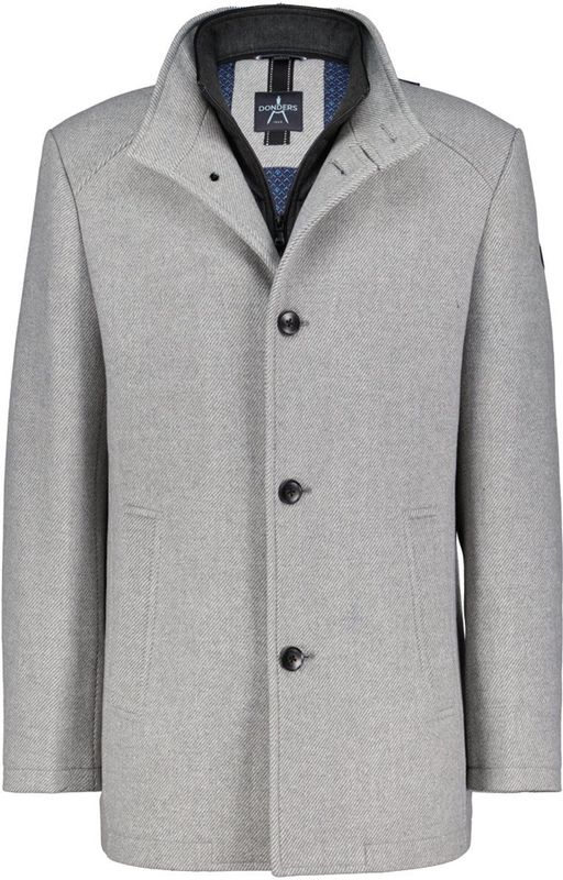 Donders - Wooddown Wool Coat - Wollen Jack - Grijs