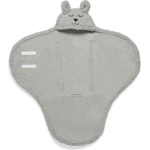 Wikkeldeken Jollein Bunny Storm Grey