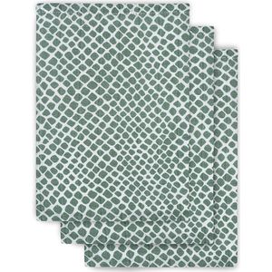 Jollein Hydrofiel Washandje Snake - Ash Green - 3 Stuks