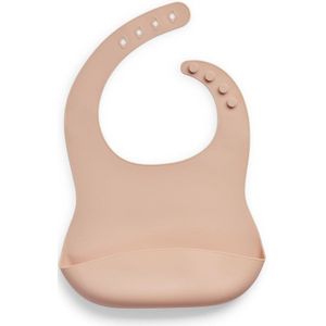 Jollein - Slab (Pale Pink) - Siliconen - Slabbetjes Baby - 26 cm