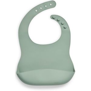 Jollein - Slab (Ash Green) - Siliconen - Slabbetjes Baby - 26 cm
