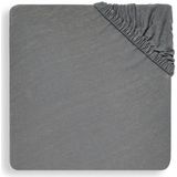 Jollein - Baby - Hoeslaken Wieg Jersey (Storm Grey) - Katoen - Hoeslaken Wieg - 40/50x80/90cm