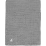 Jollein Wrinkled Cotton Storm Grey 75 x 100 cm Wiegdeken 523-511-66009